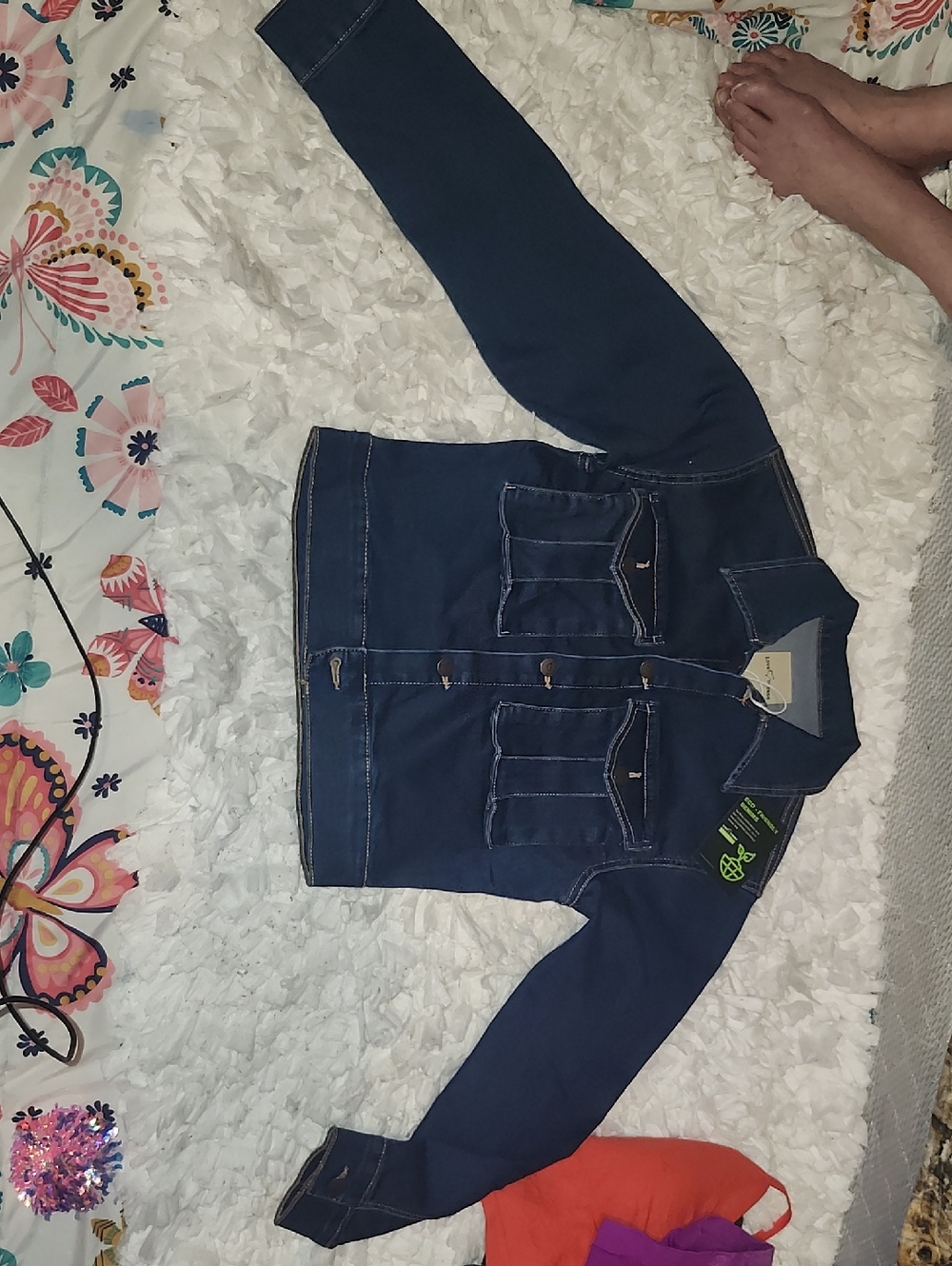 Casual Denim Jacket - Blue